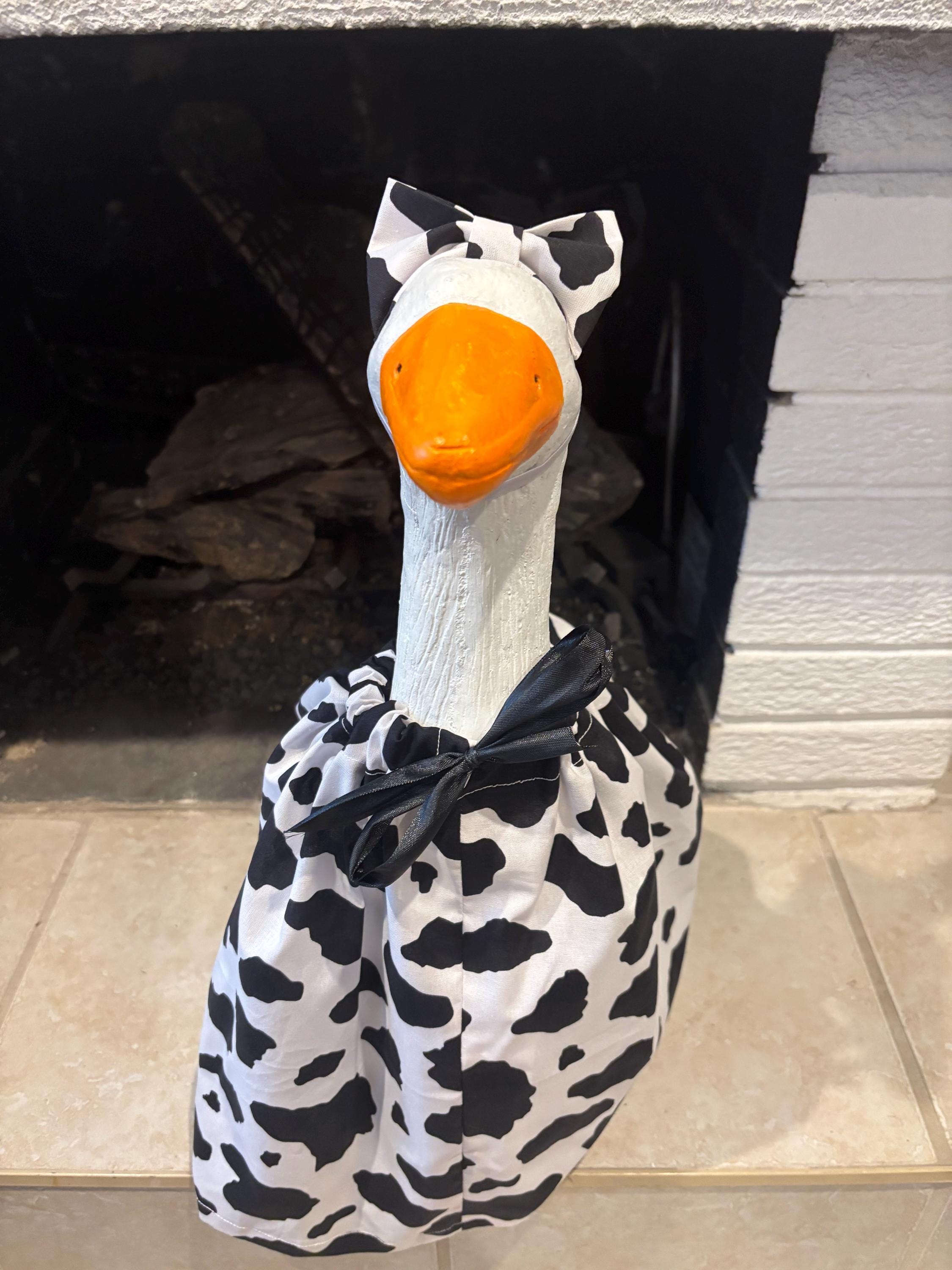 Cow Print Porch Goose Outfit