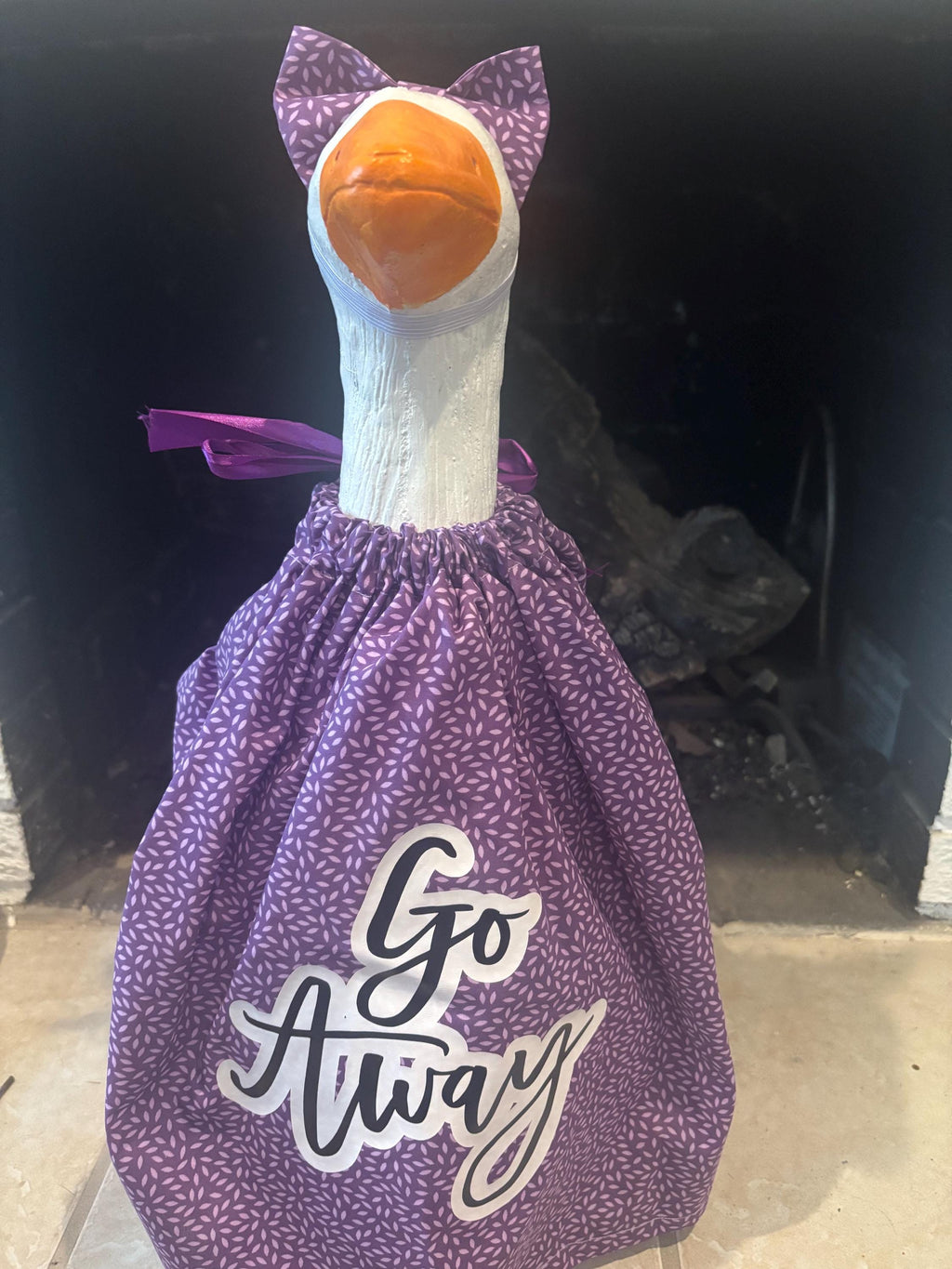 Go Away Goose Outfit – Funny Porch Decor (Fits 23–29″ Goose)