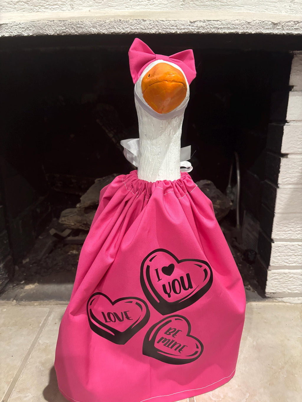 Valentine's Day Porch Goose Outfit