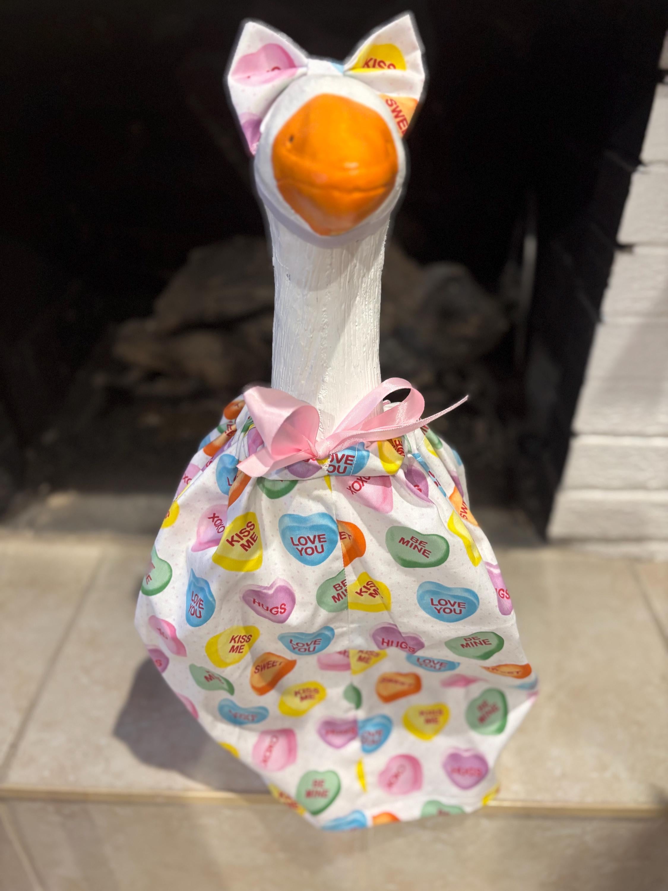 Valentine's Day Porch Goose Outfit
