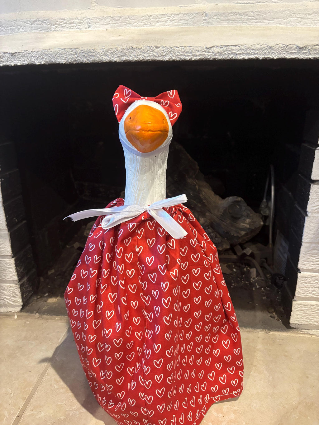 Valentine's Day Porch Goose Outfit