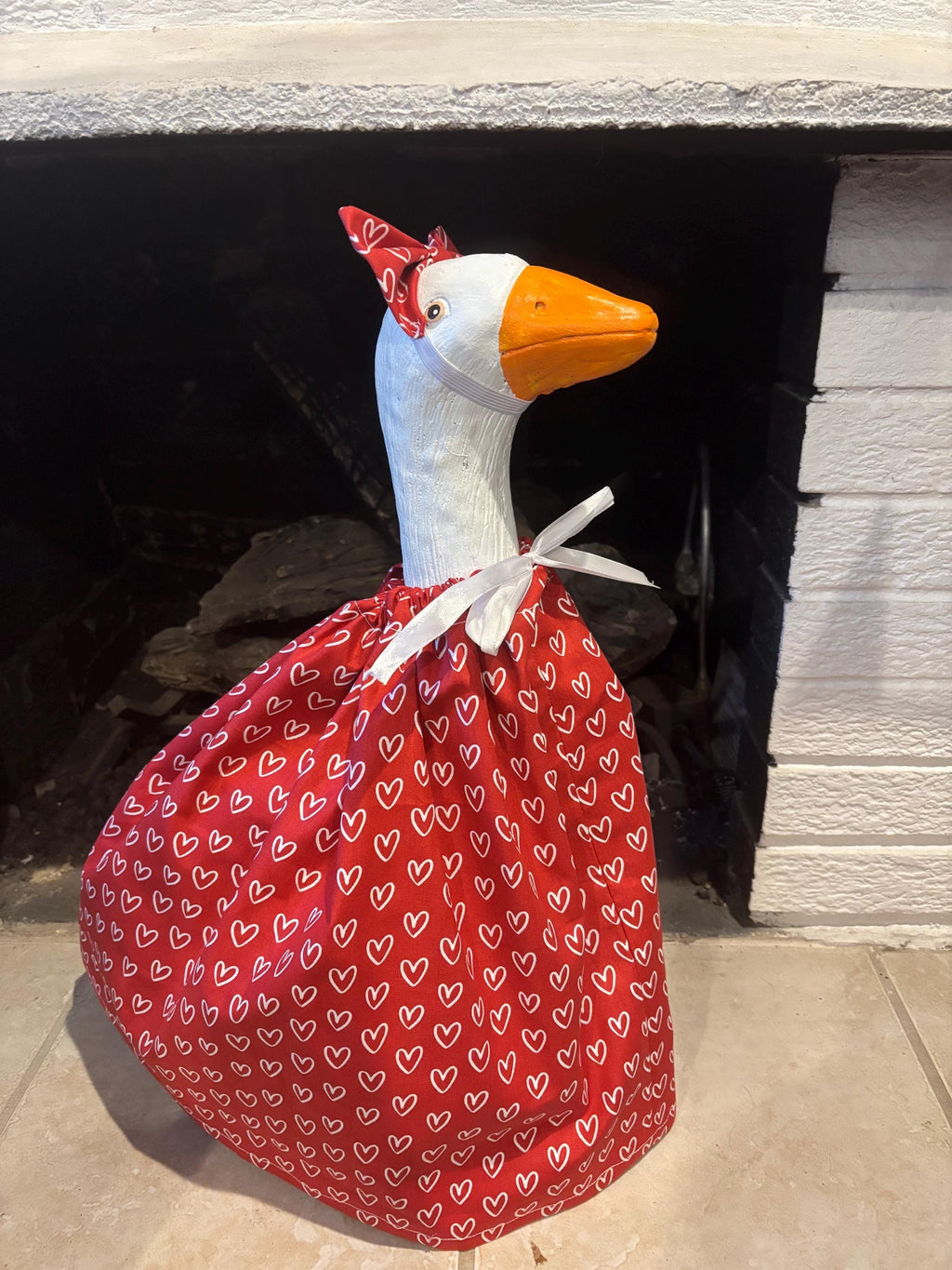 Valentine's Day Porch Goose Outfit