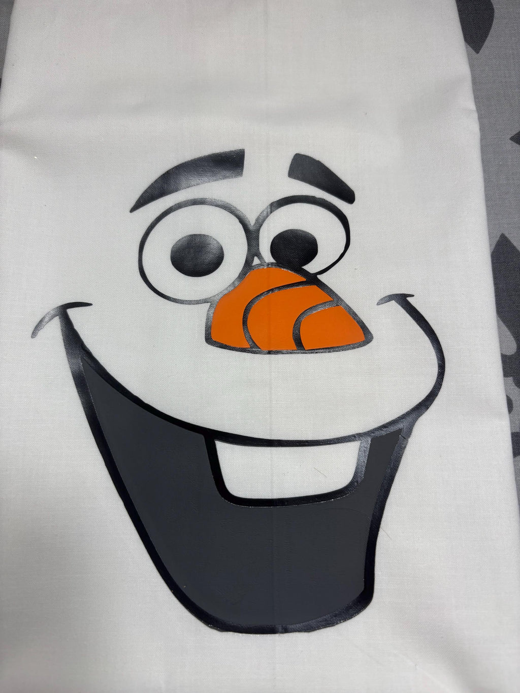 Handmade Olaf Snowman Goose Outfit – Winter Porch Decor (Fits 23–29″ Goose)