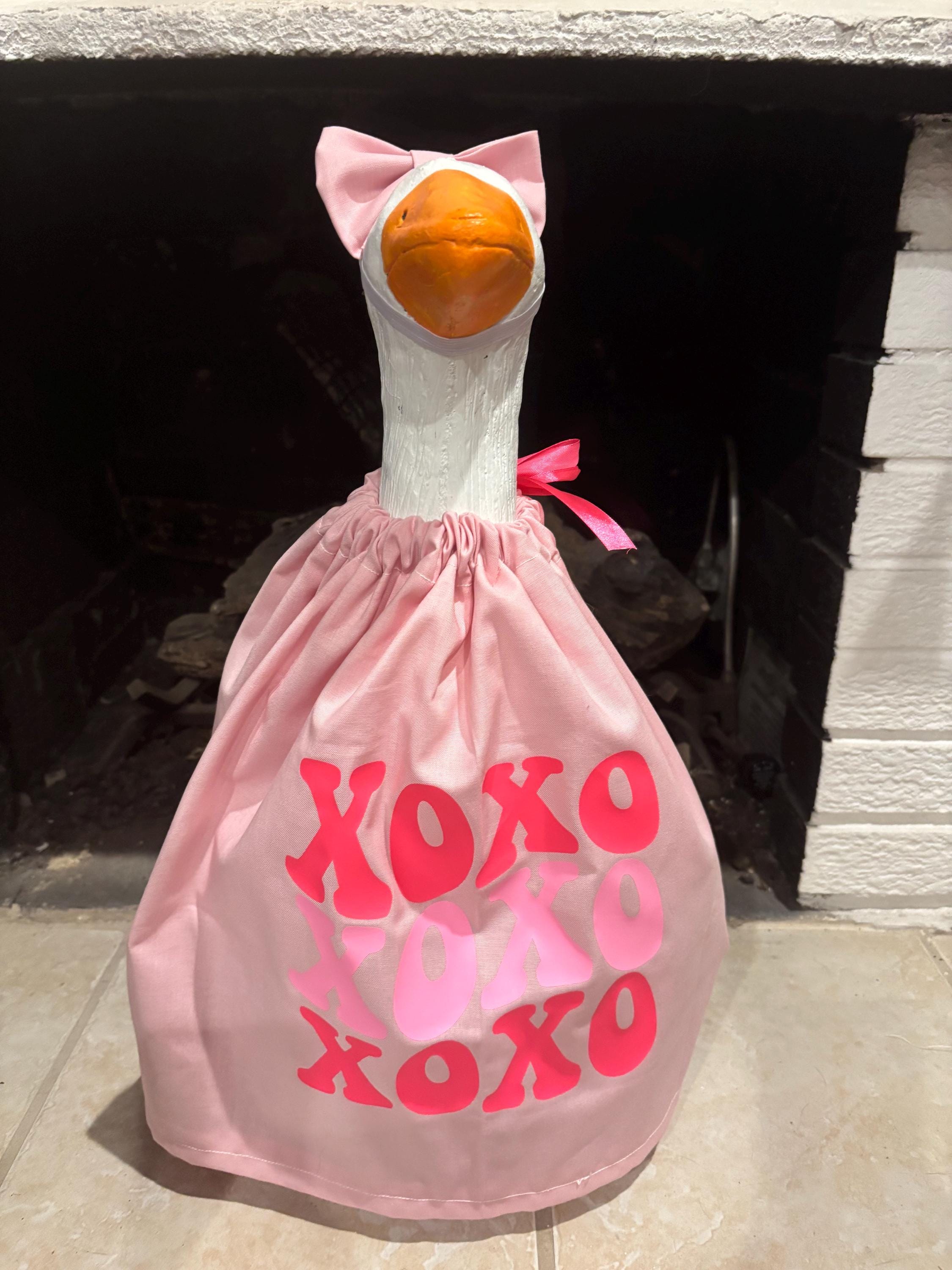 Valentine's Day Porch Goose Outfit
