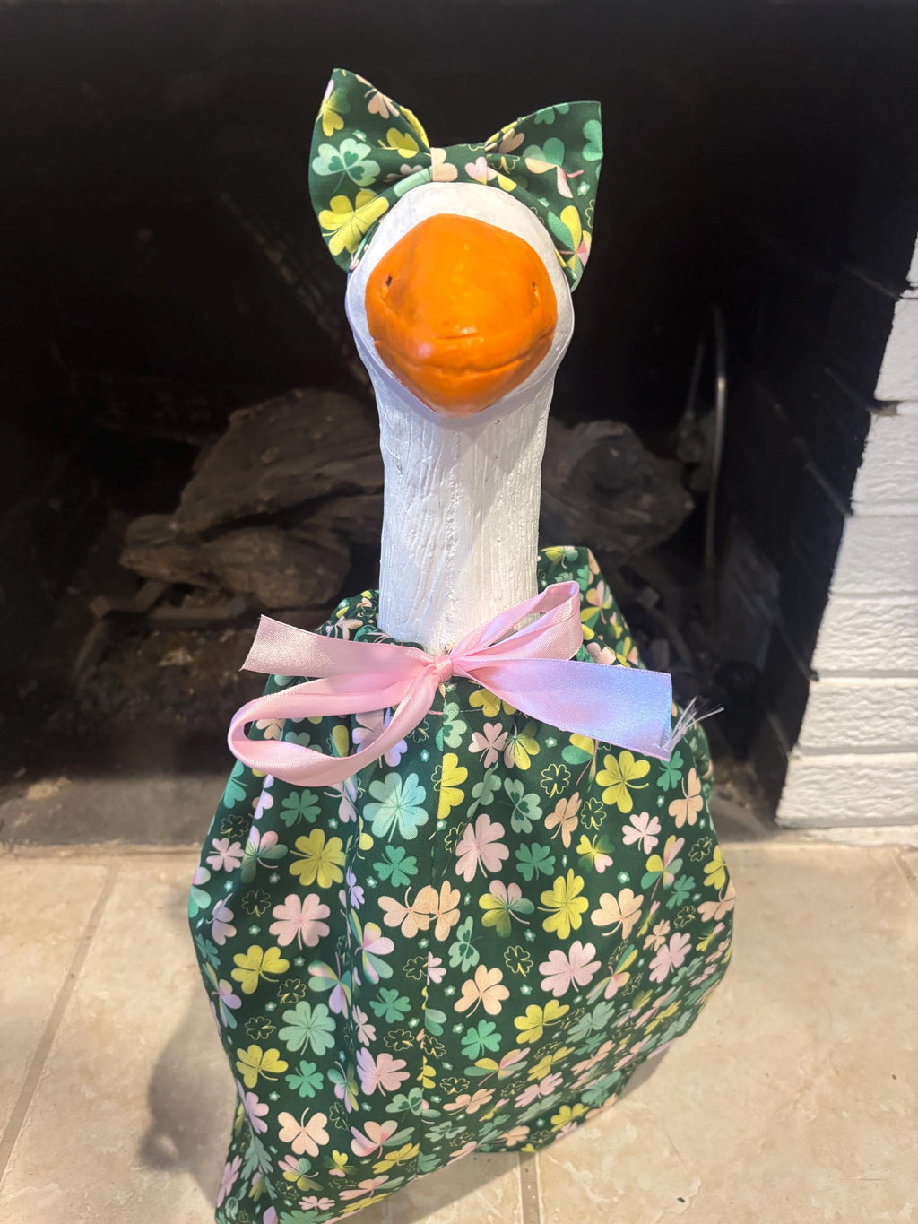 St. Patrick's Day Porch Goose Outfit