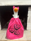 Valentine's Day Porch Goose Outfit