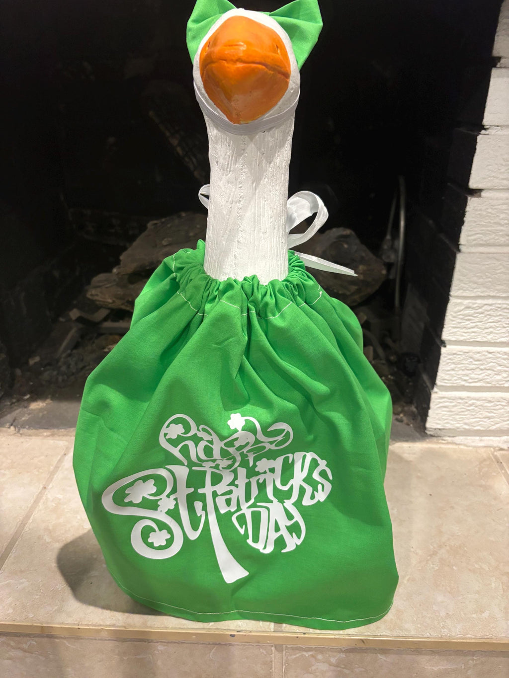 St. Patrick's Day Porch Goose Outfit