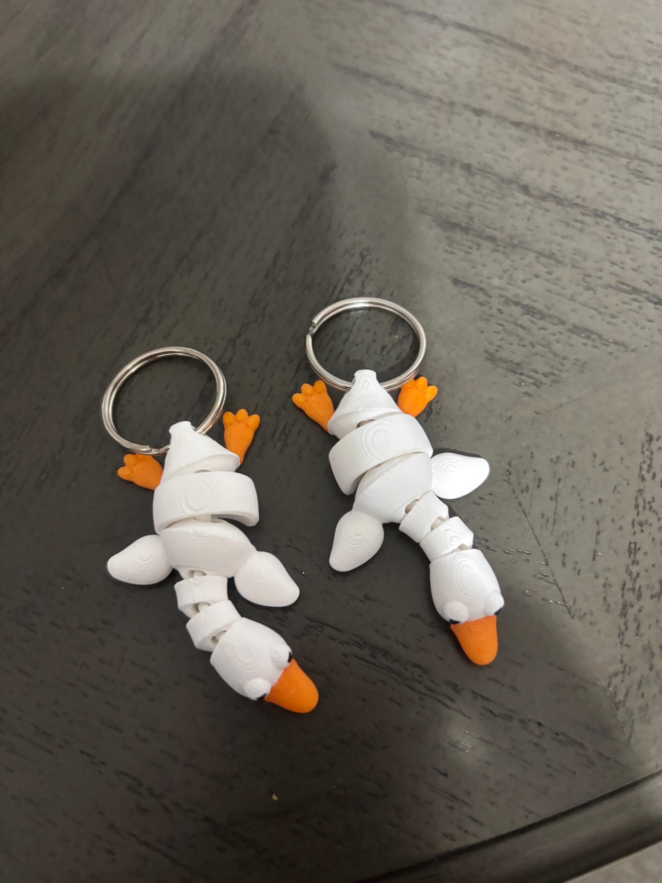 Goose Keychain – Cute Goose Accessory – Fun Gift for Goose Lovers – Handmade Charm