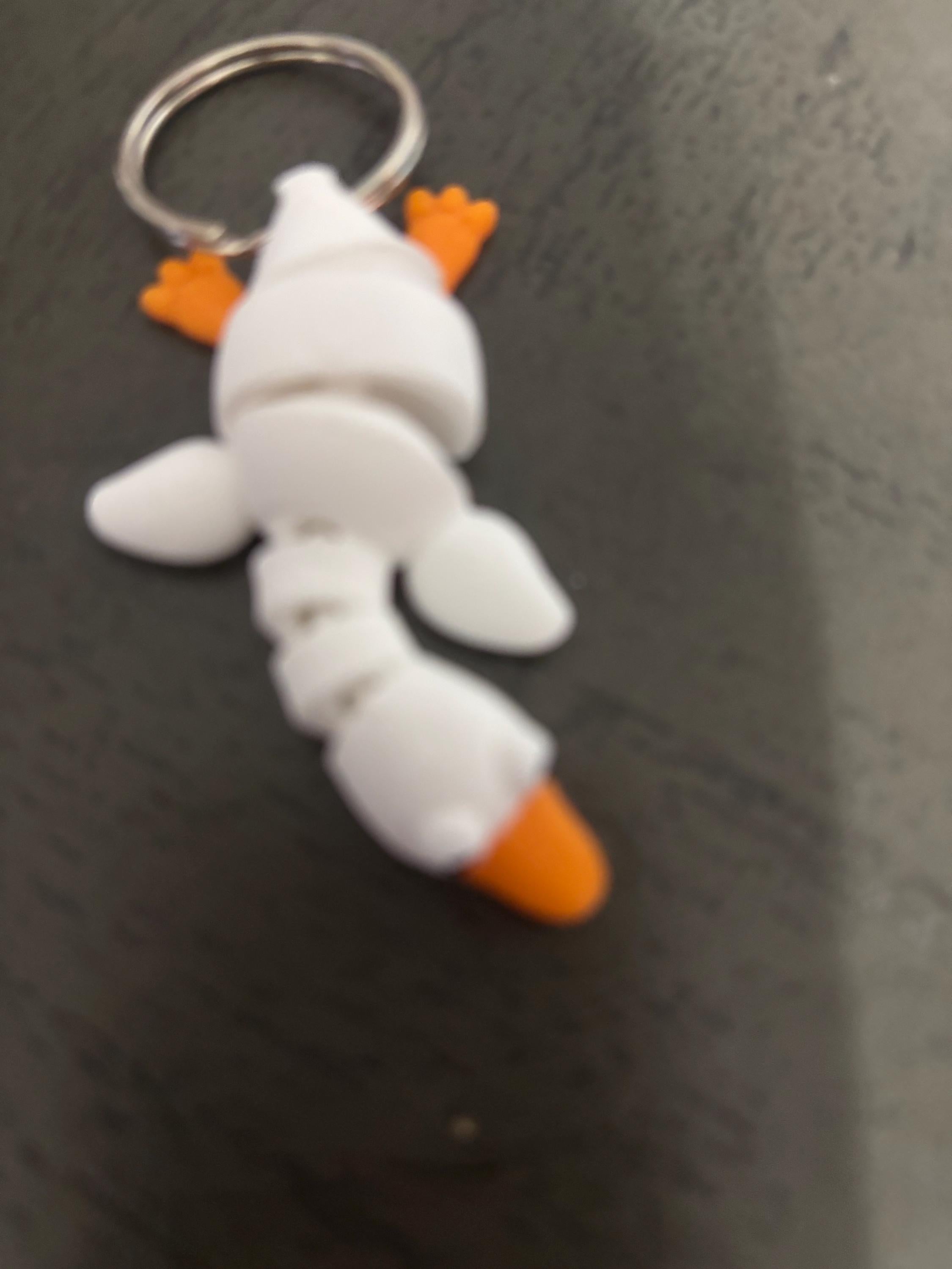 Goose Keychain – Cute Goose Accessory – Fun Gift for Goose Lovers – Handmade Charm