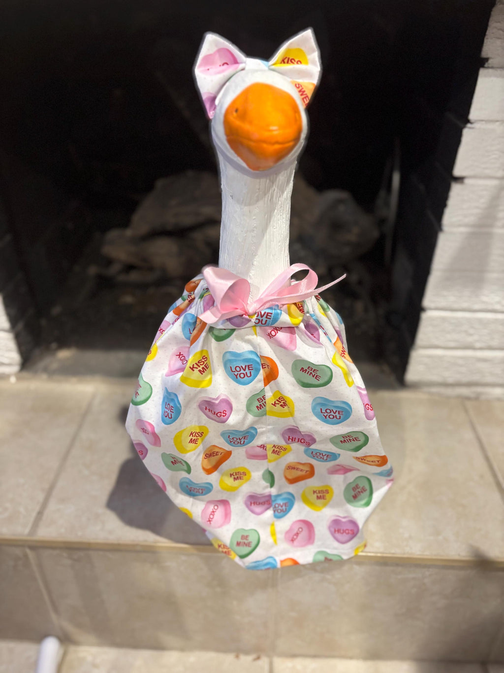 Valentine's Day Porch Goose Outfit