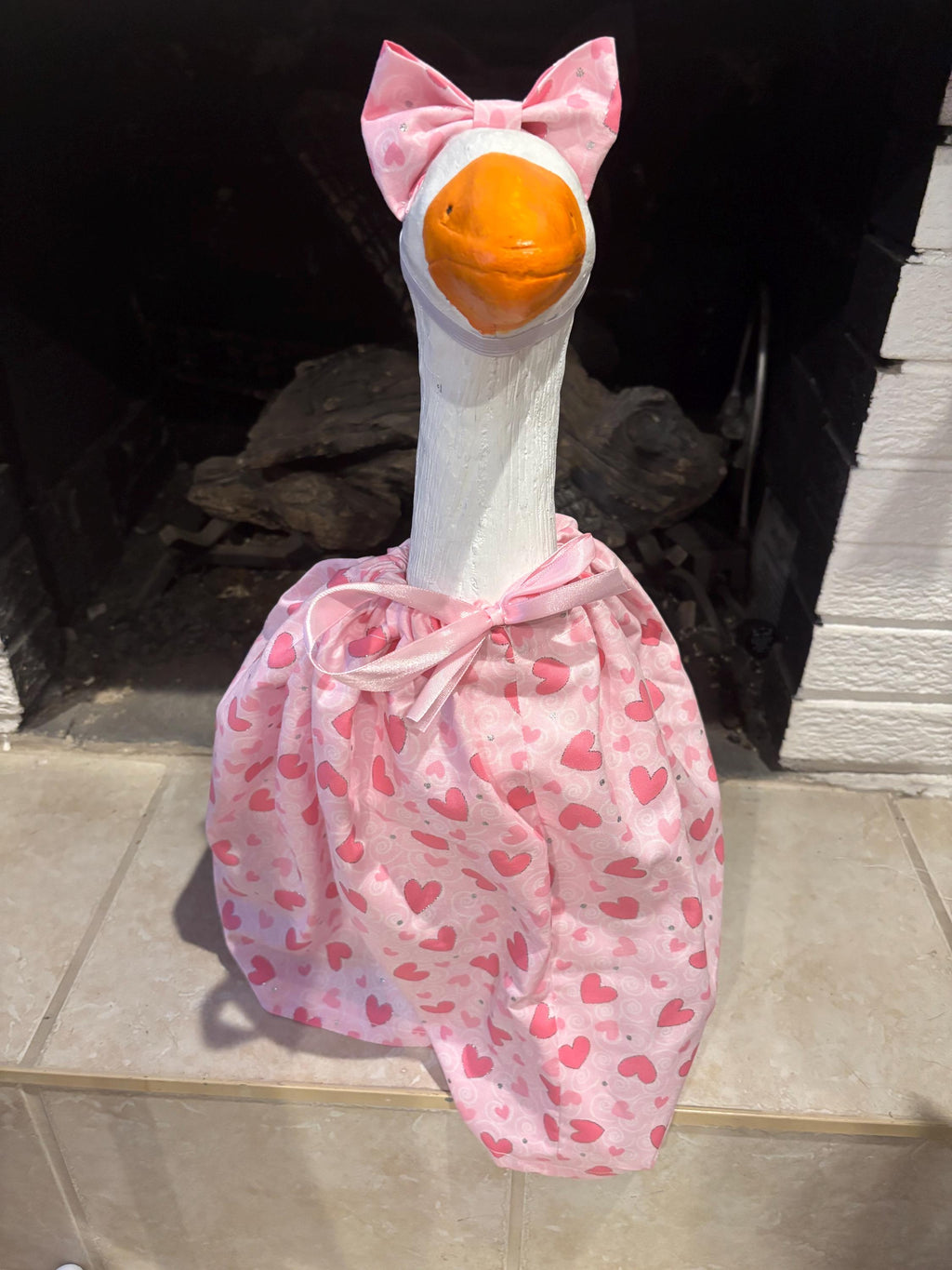 Valentine's Day Porch Goose Outfit