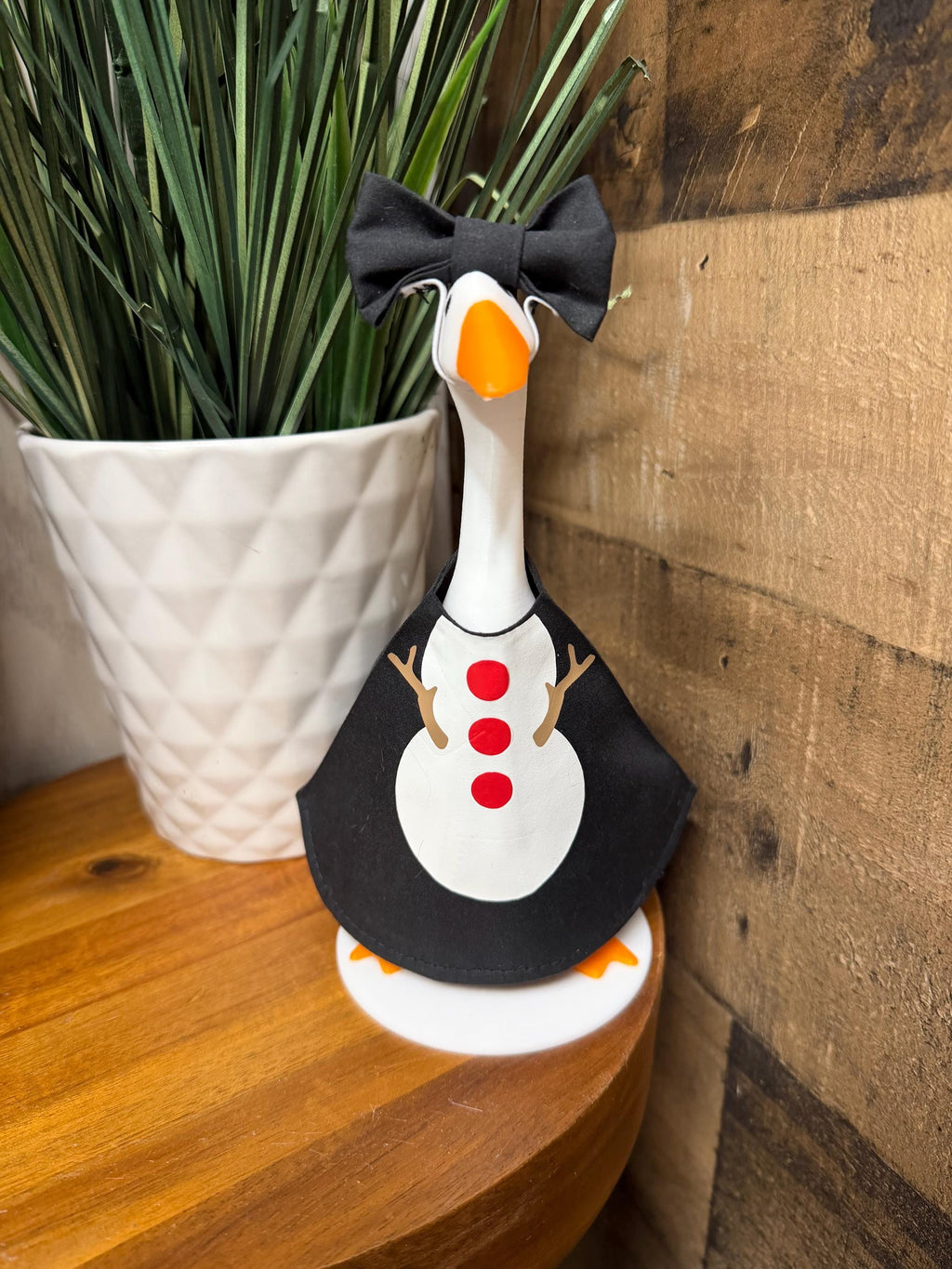 Snowman Desk Goose Outfit