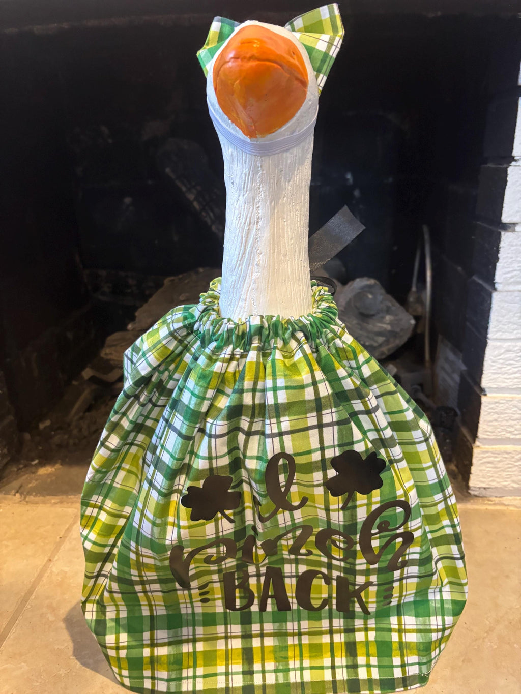 St. Patrick's Day Green Porch Goose Outfit