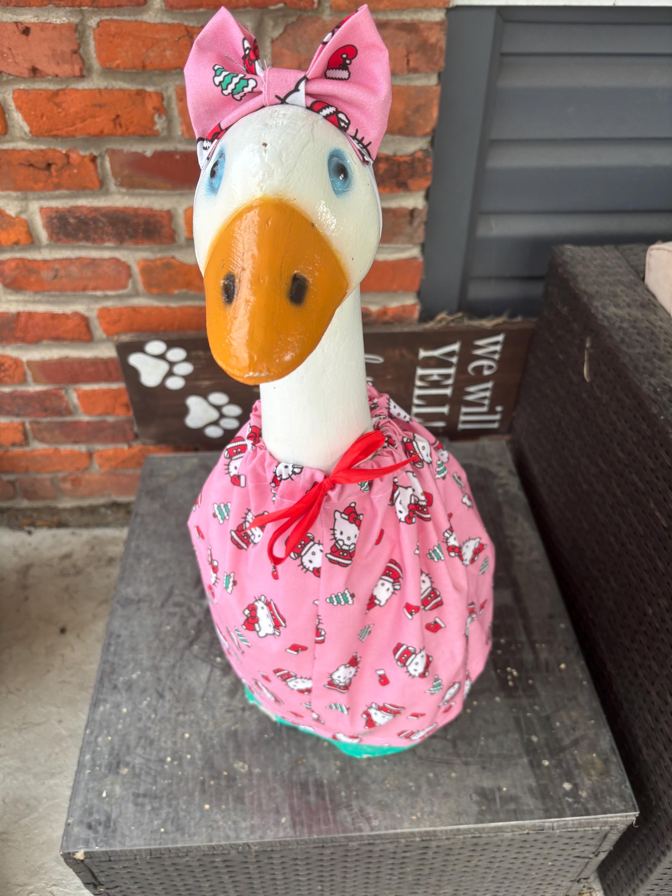 Christmas Porch Goose Outfit