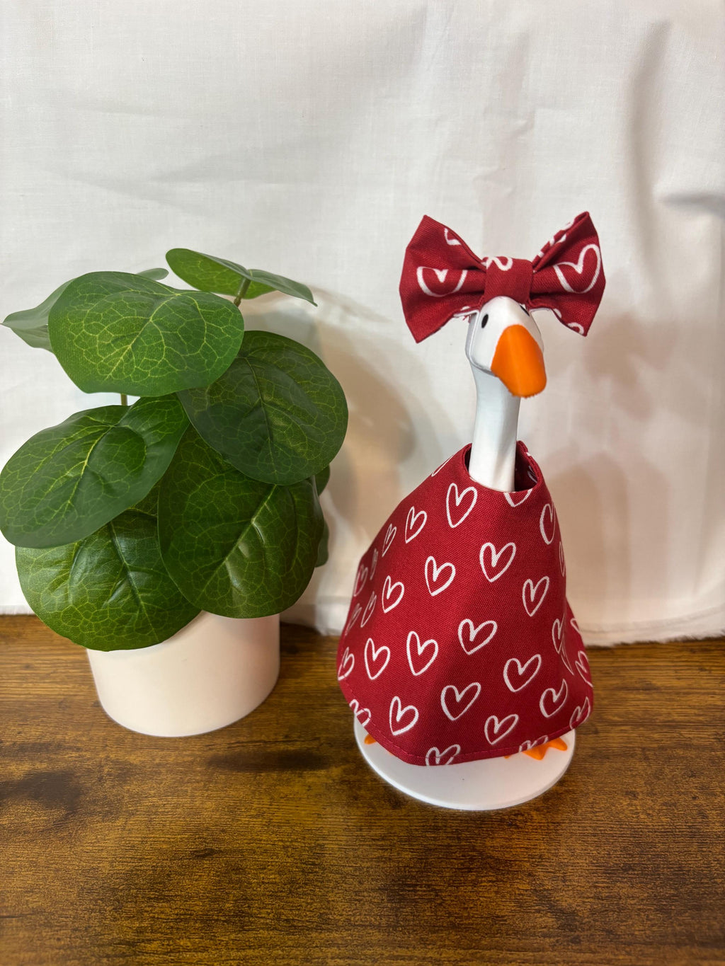 Valentine's Day Desk Goose Outfit
