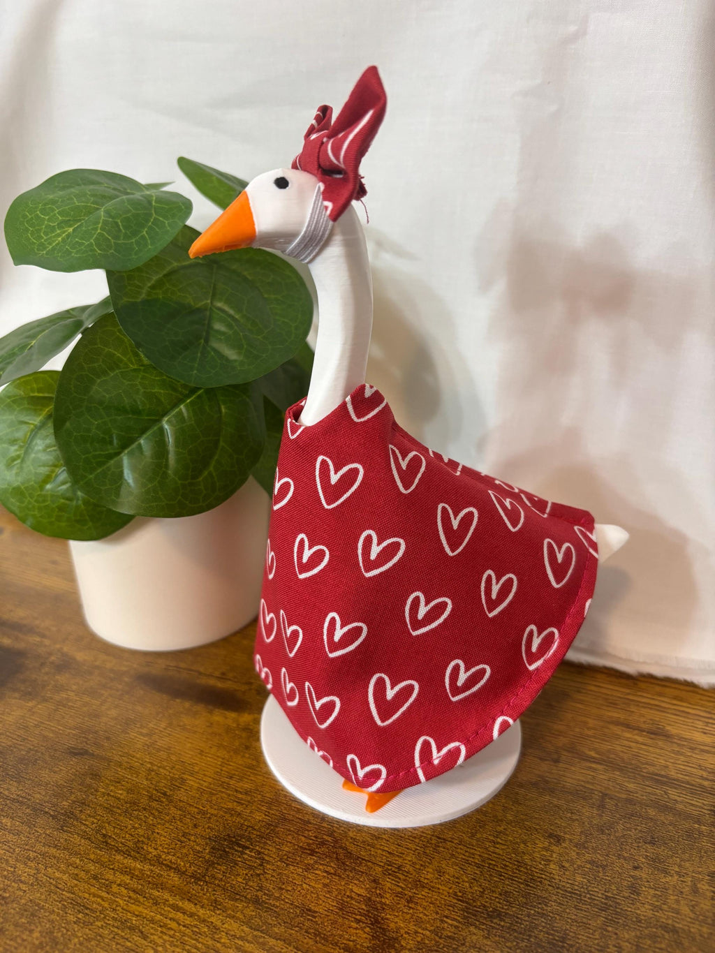 Valentine's Day Desk Goose Outfit