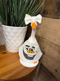 Olaf Snowman Desk Goose Outfit – Handmade Holiday Decor