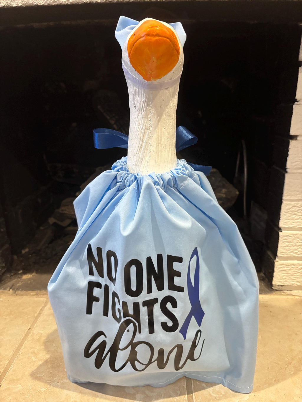 Colon Cancer Awareness Porch Goose Outfit