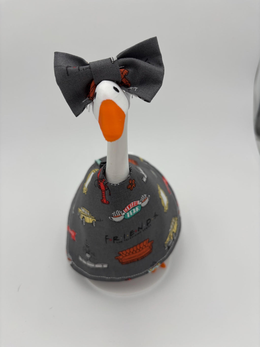 Friends Desk Goose Outfit – Handmade Pop Culture Decor for 7" Goose