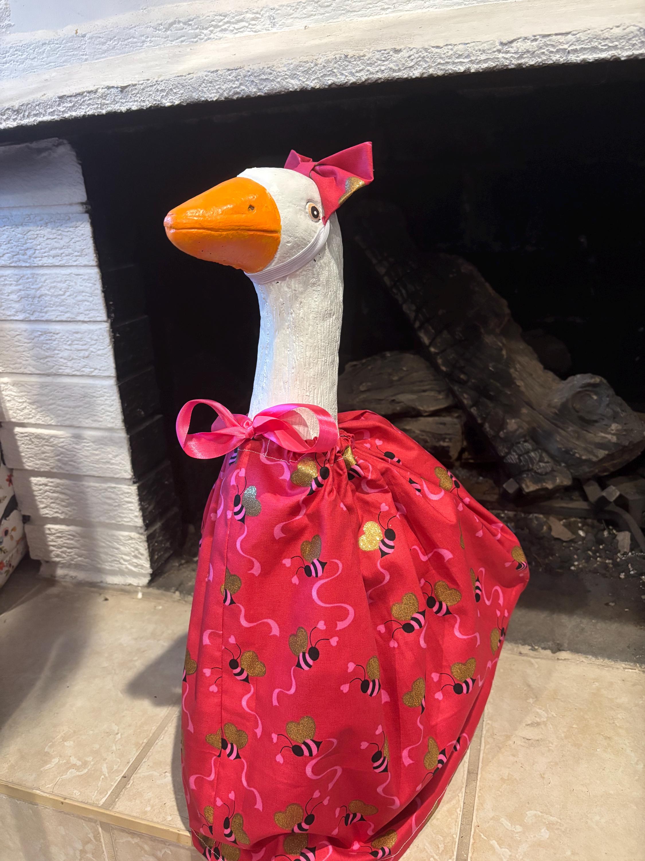 Valentine's Day Porch Goose Outfit