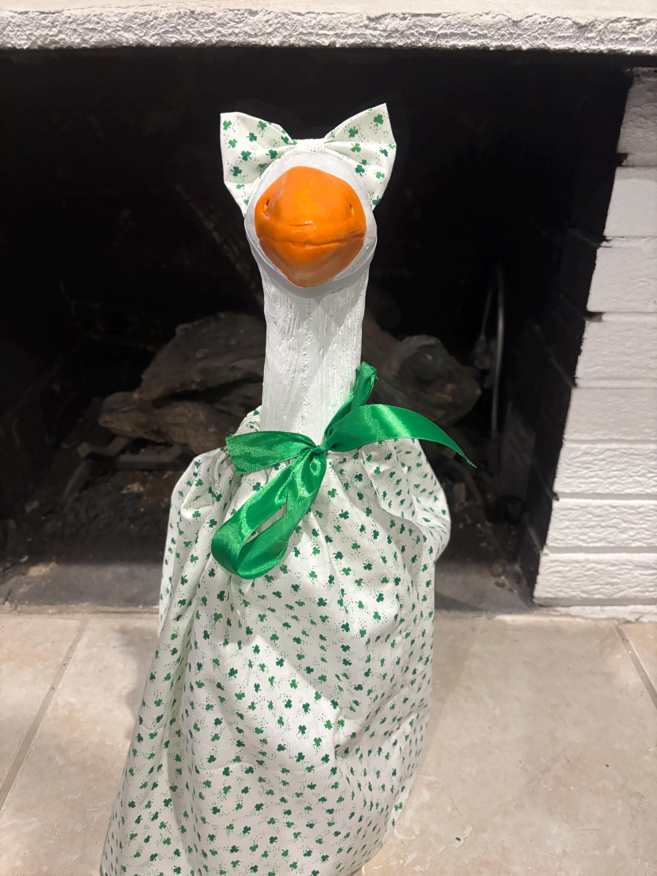 St. Patrick's Day Porch Goose Outfit