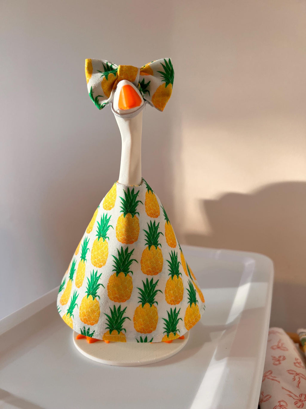 Fruit Print Desk Goose Outfit