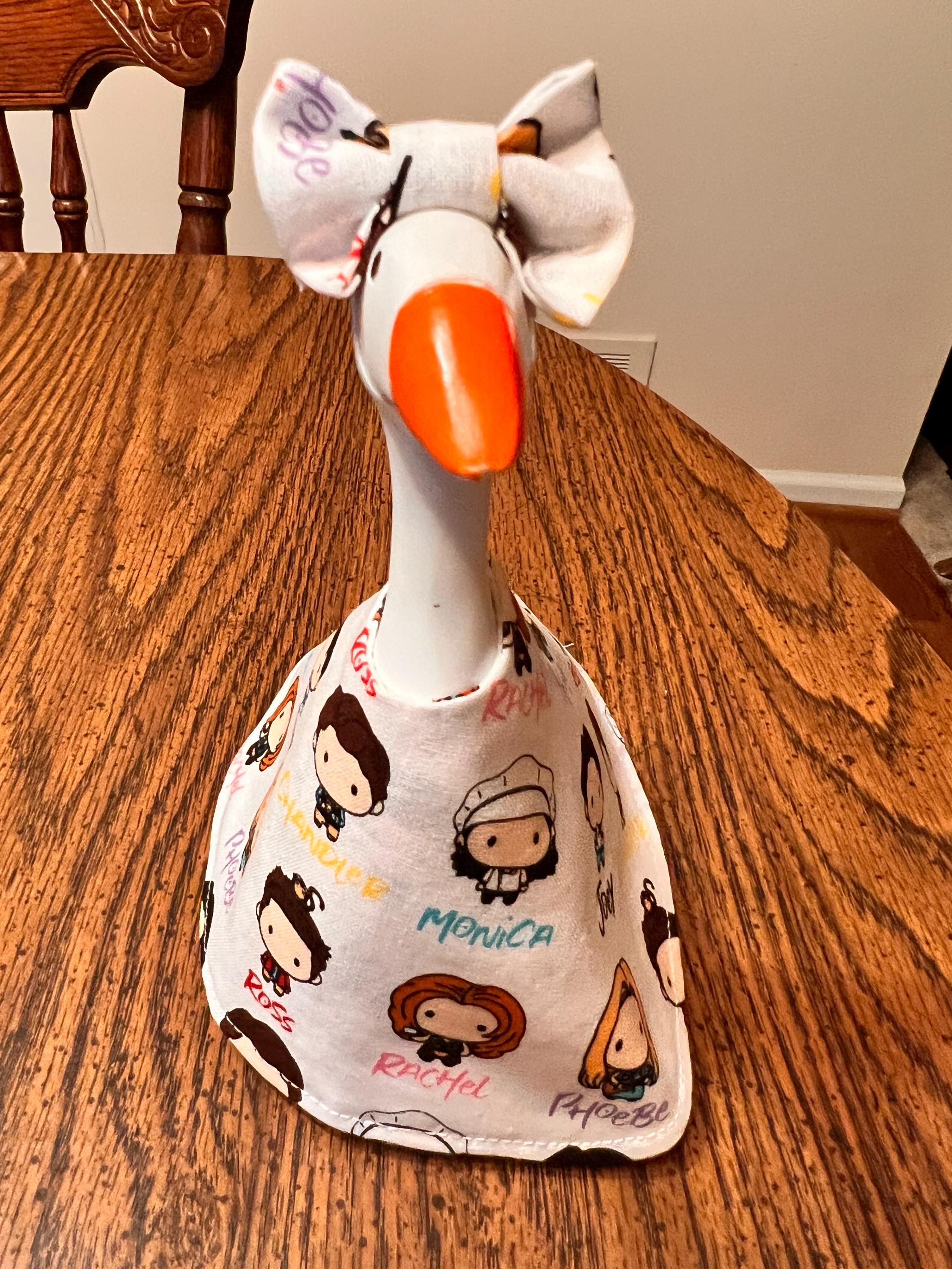 Friends Desk Goose Outfit – Handmade Pop Culture Decor for 7" Goose
