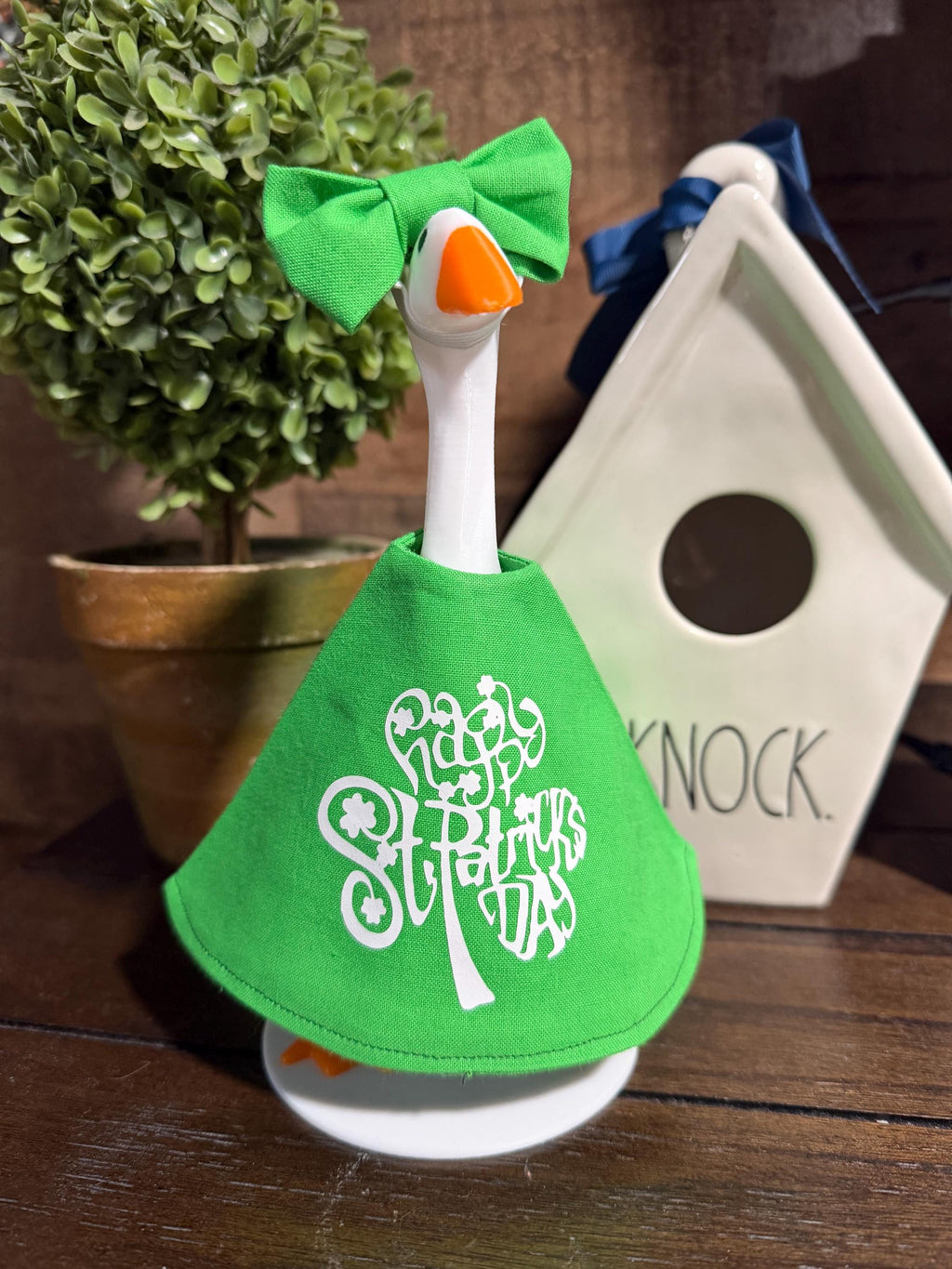 St. Patrick's Day Desk Goose Outfit
