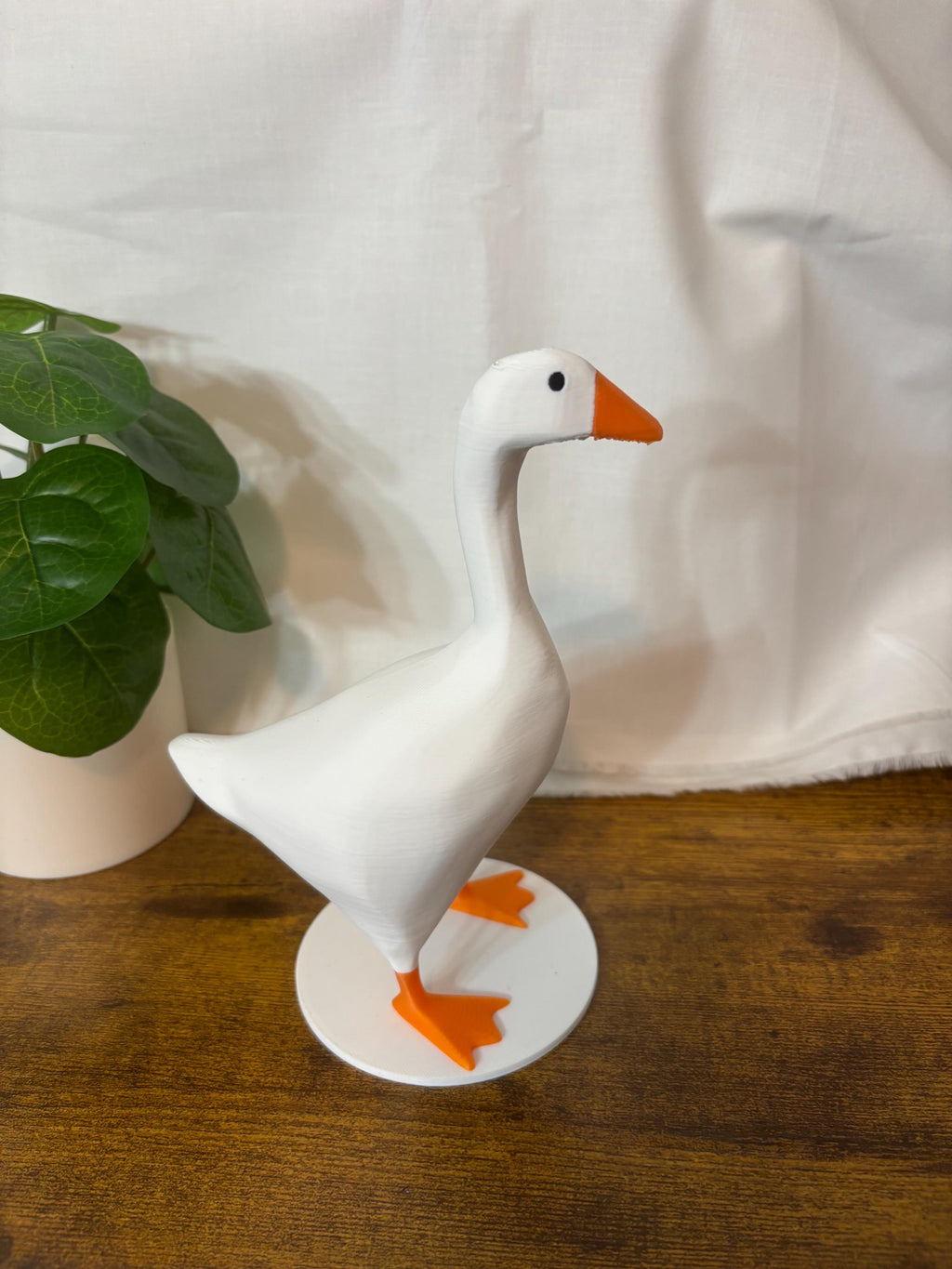 3D Printed Desk Goose – 7" PLA Filament Figurine, Office Decor