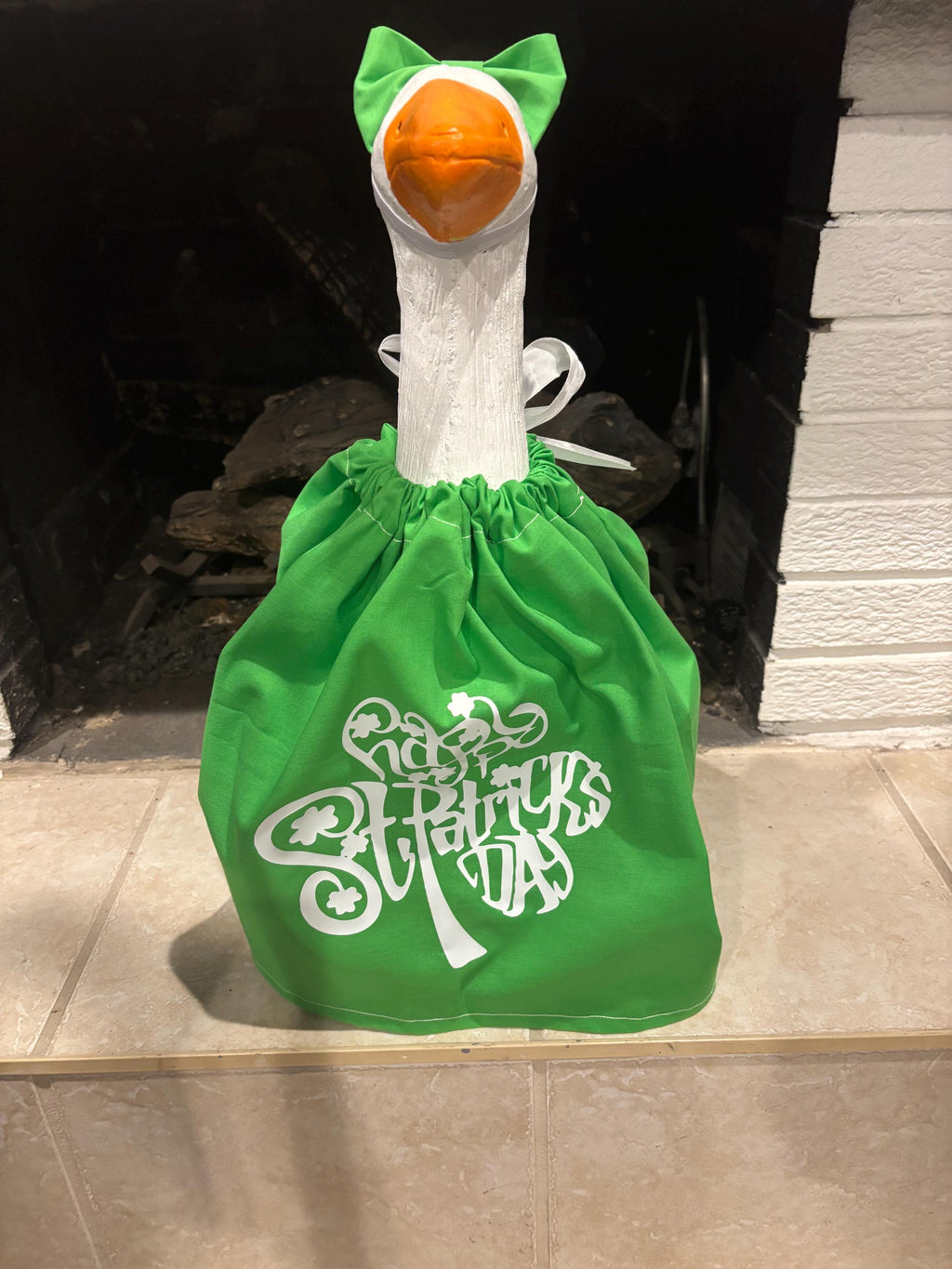 St. Patrick's Day Porch Goose Outfit