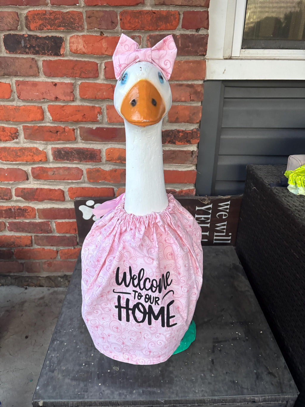 Welcome Home Porch Goose Outfit