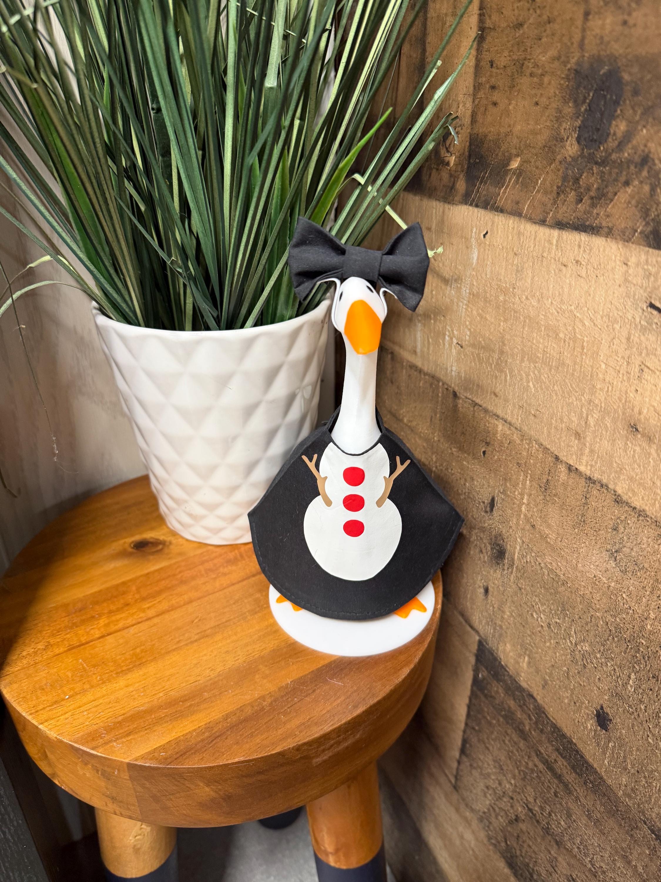 Snowman Desk Goose Outfit