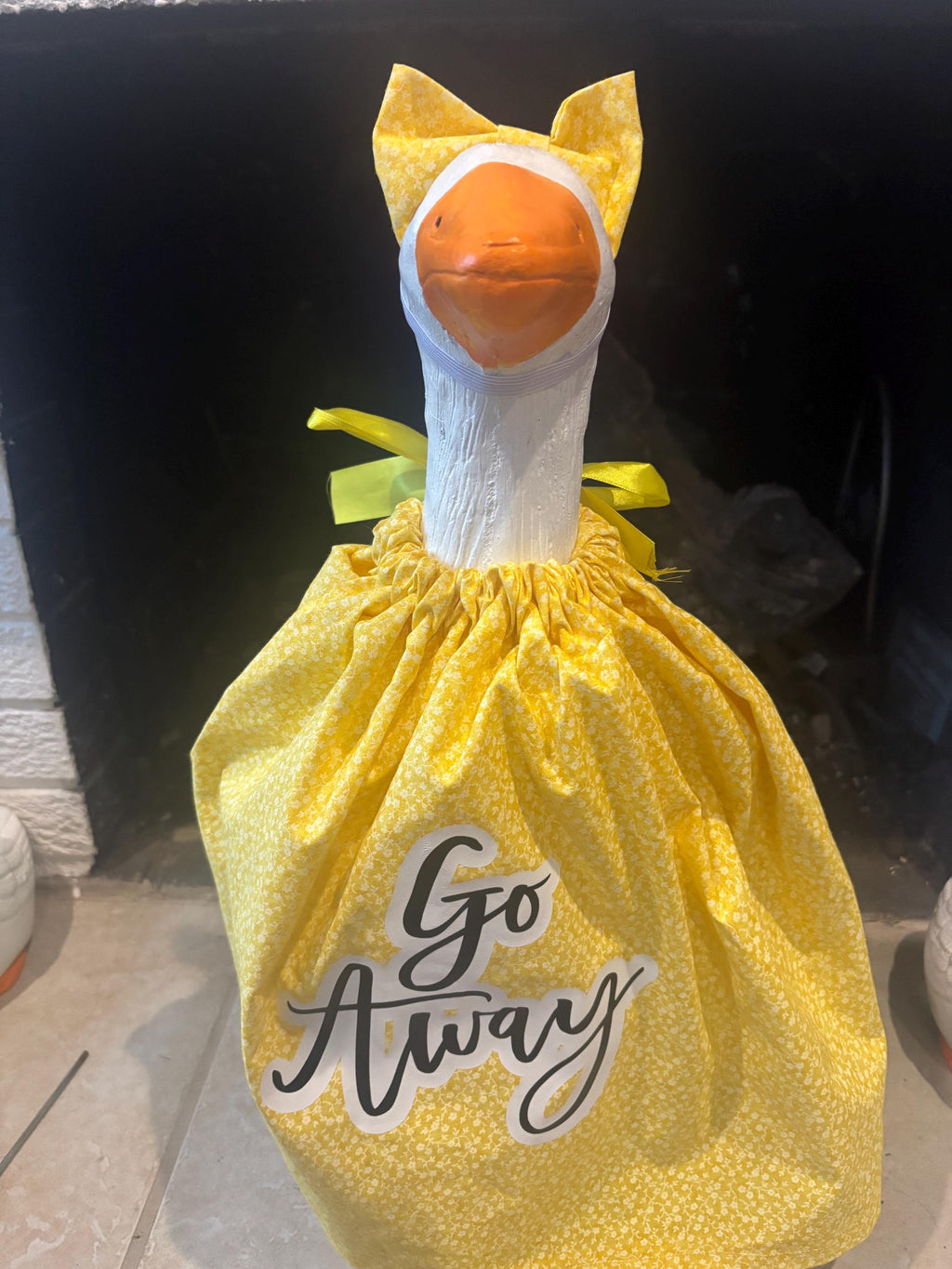 Go Away Goose Outfit – Funny Porch Decor (Fits 23–29″ Goose)