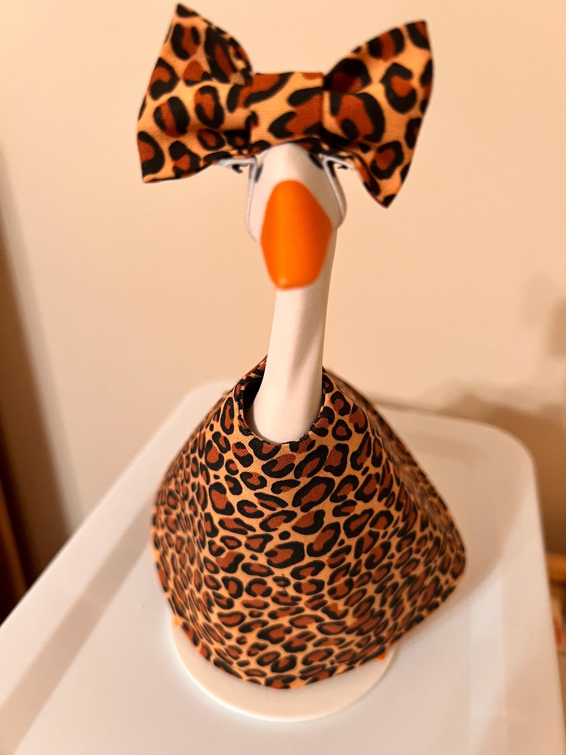 Leopard Print Desk Goose Outfit