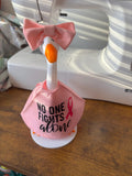 Breast Cancer Awareness Desk Goose Outfit