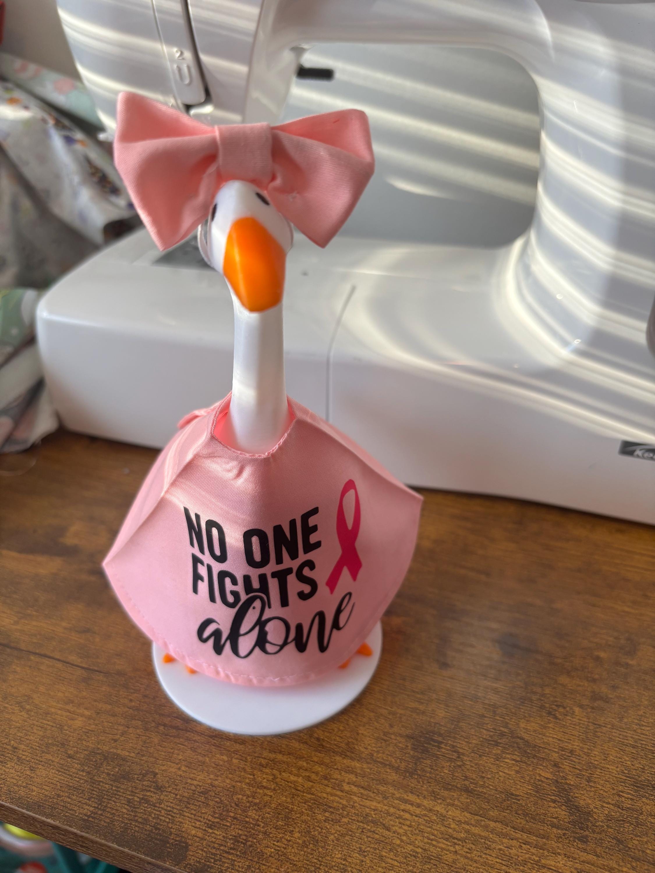 Breast Cancer Awareness Desk Goose Outfit