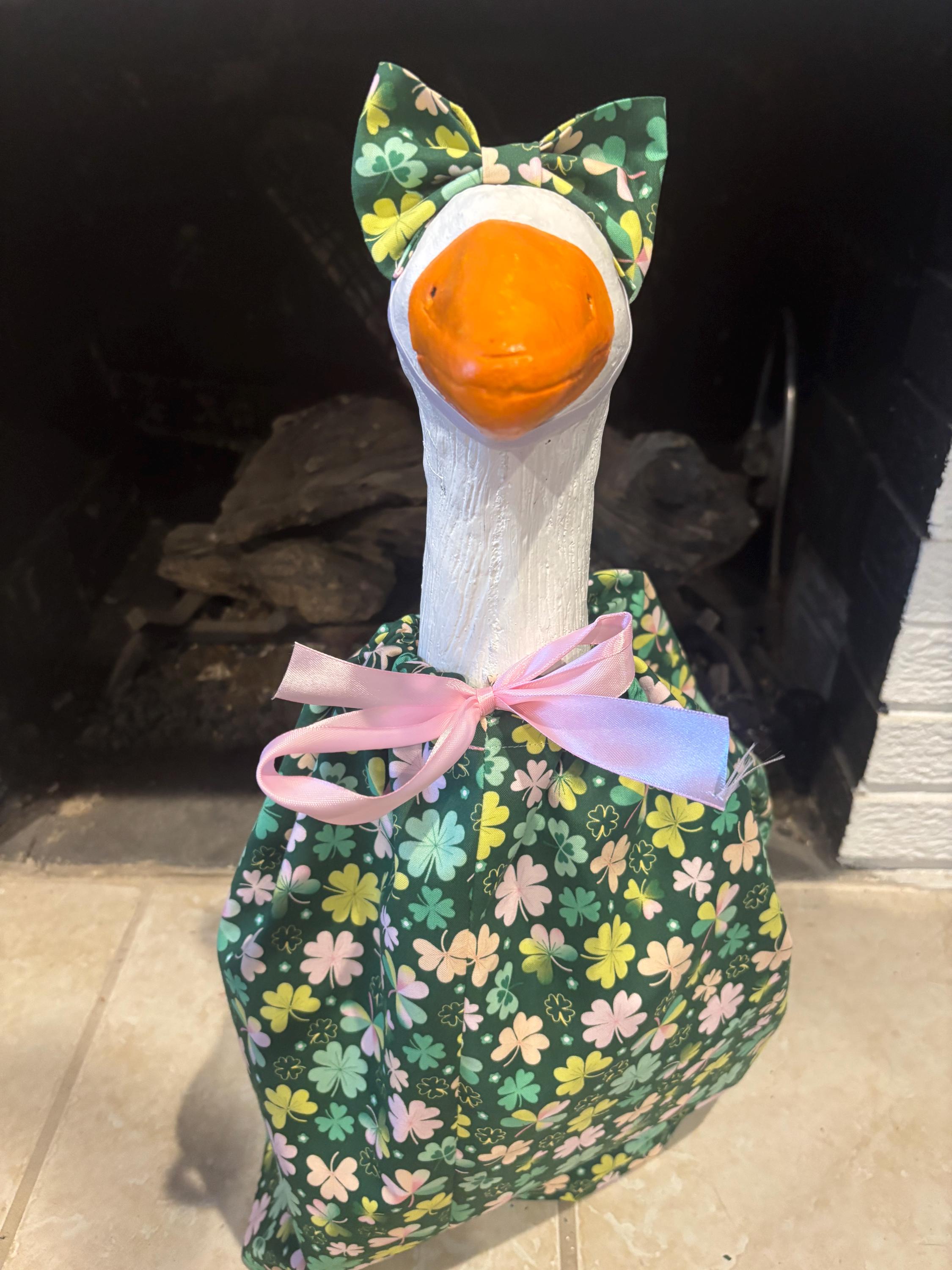 St. Patrick's Day Porch Goose Outfit