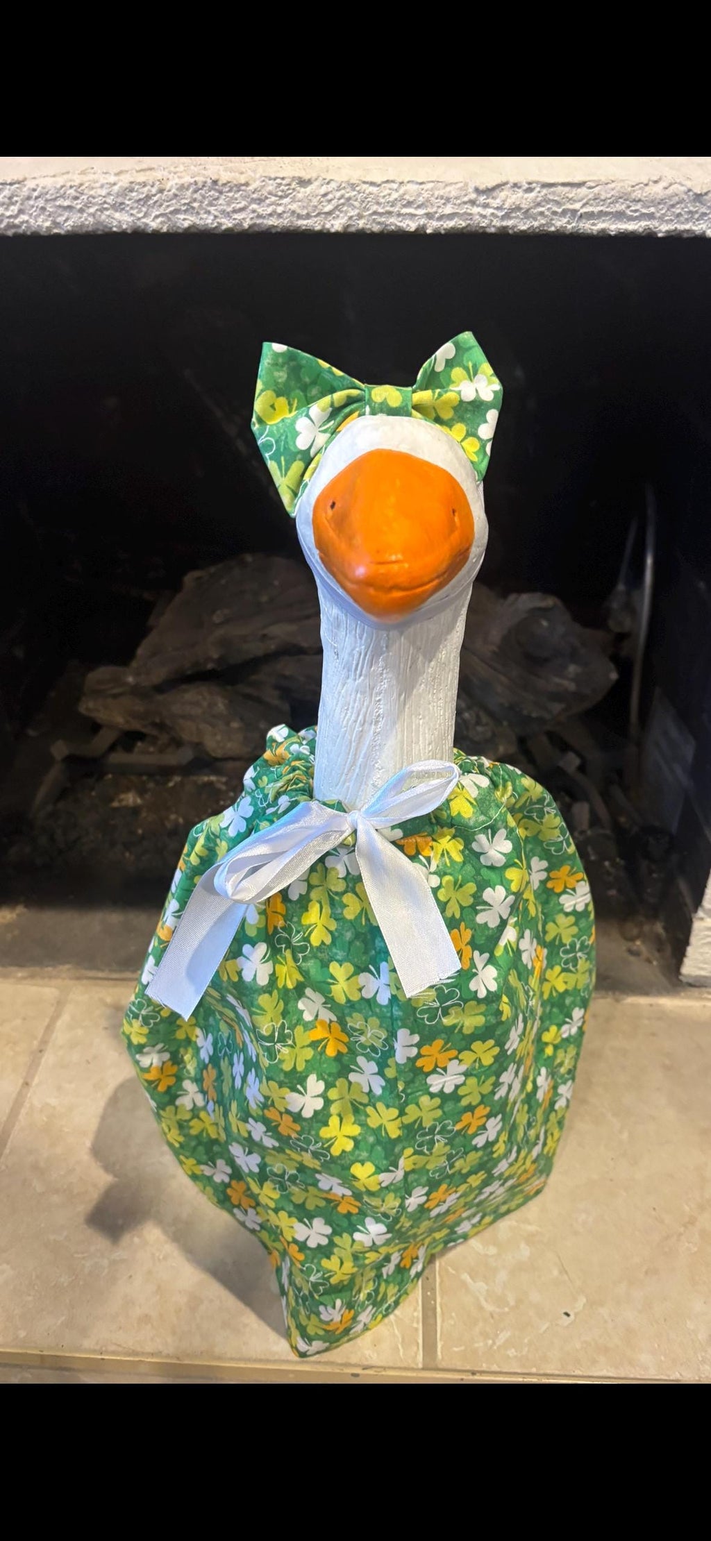 St. Patrick's Day Porch Goose Outfit