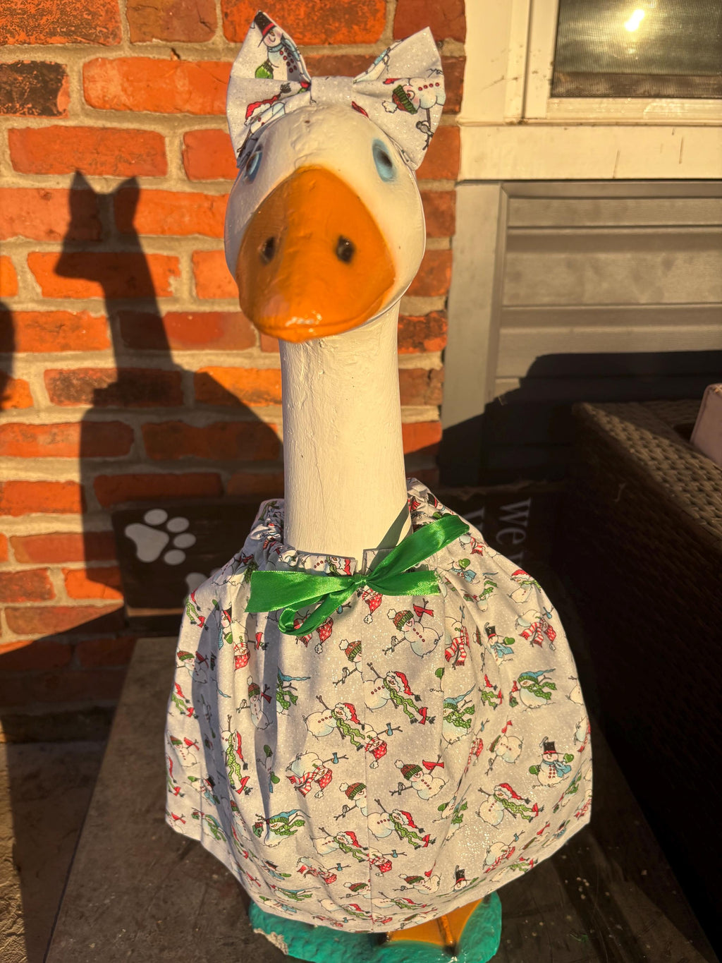 Christmas Porch Goose Outfit