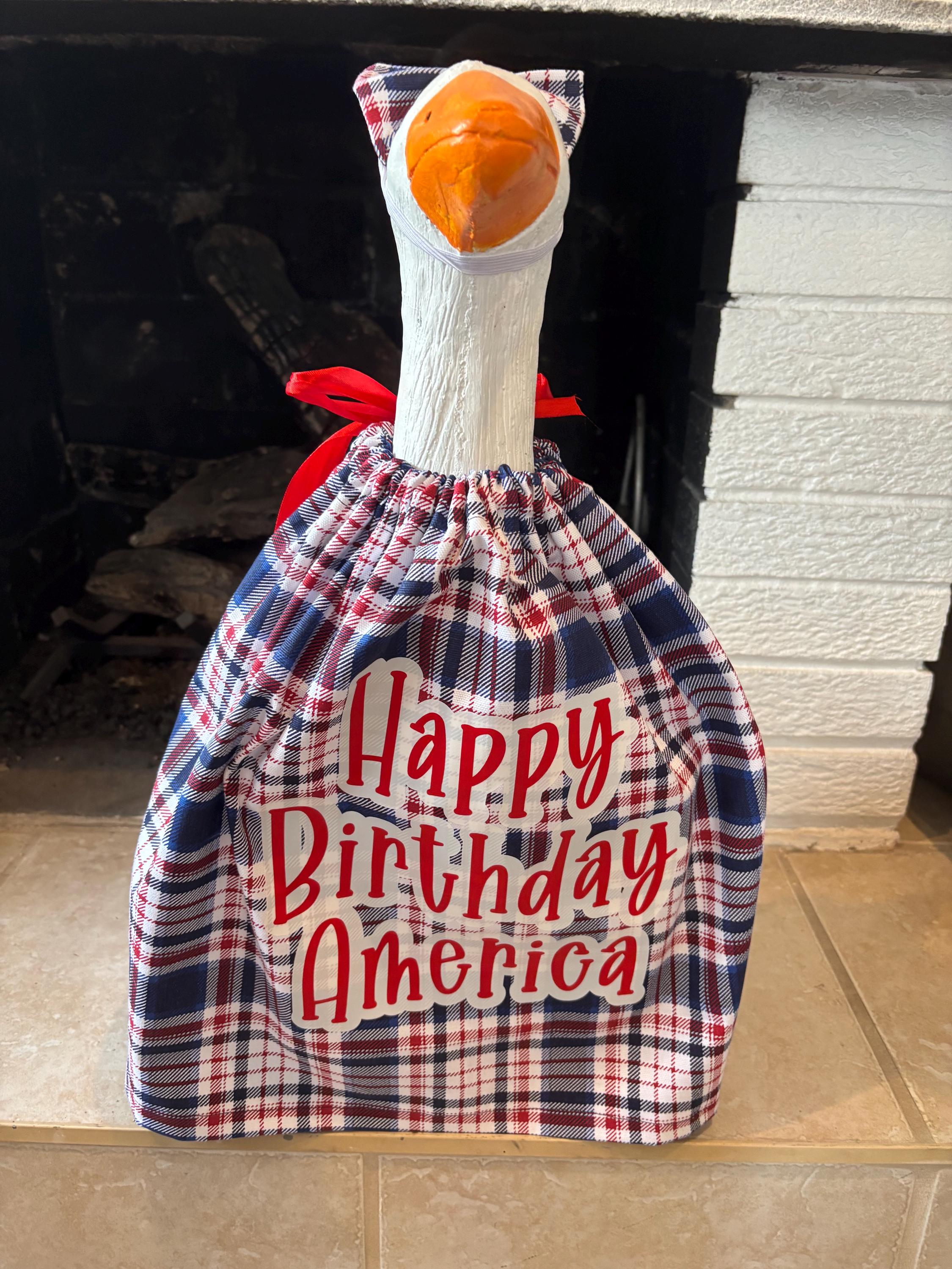 Patriotic Porch Goose Outfit