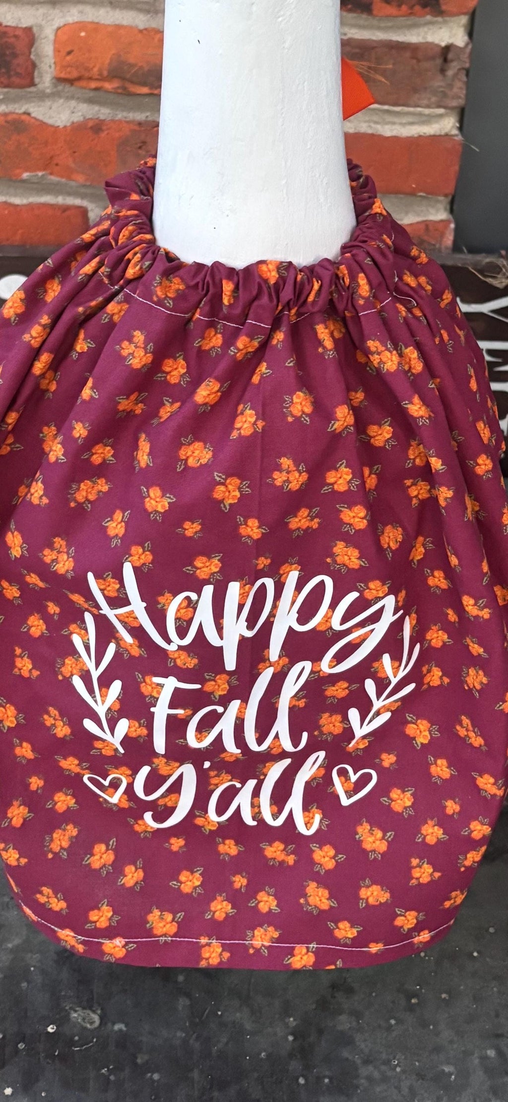 Handmade Fall Porch Goose Outfit – Autumn Decor (Fits 23–29″ Goose)