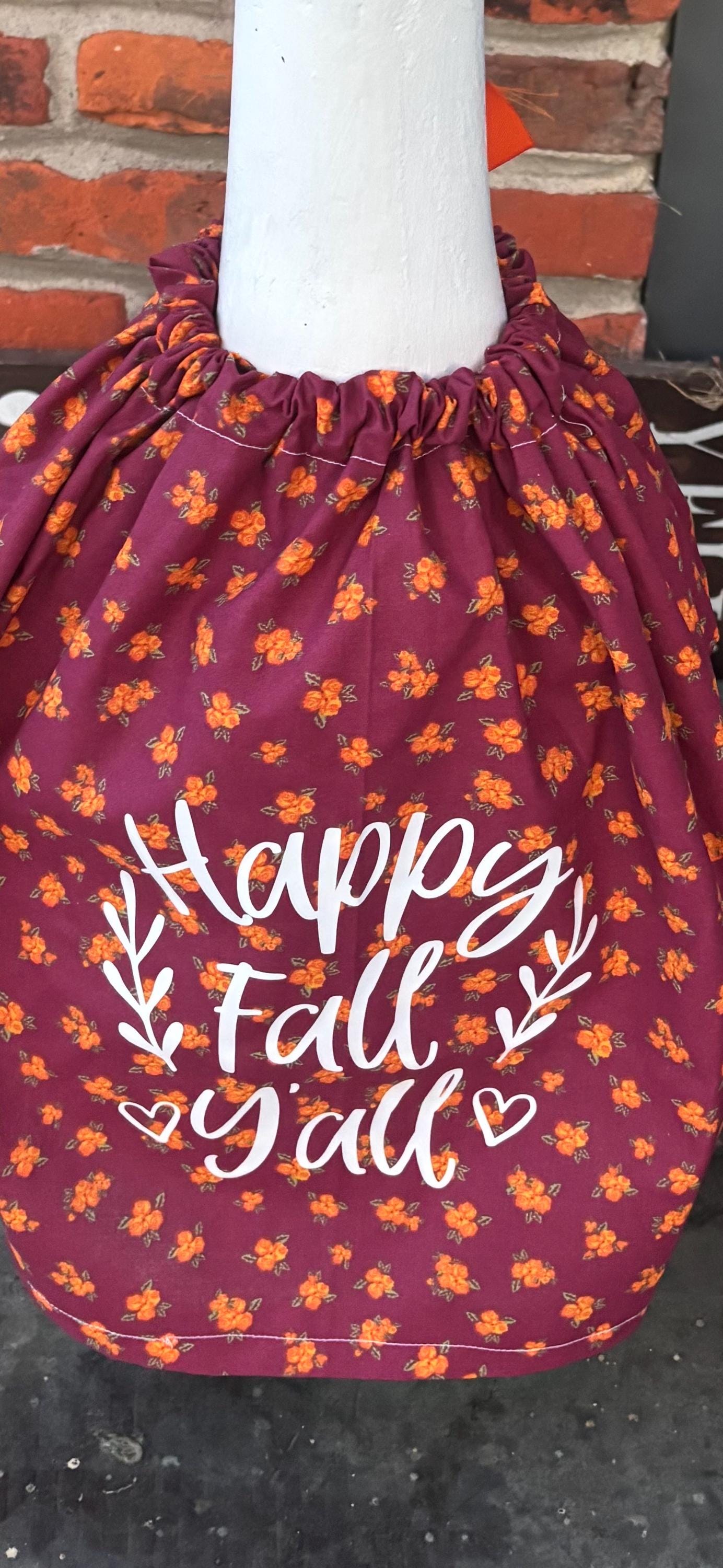 Handmade Fall Porch Goose Outfit – Autumn Decor (Fits 23–29″ Goose)