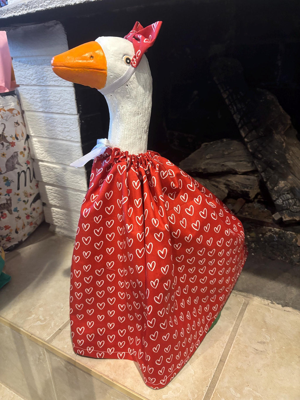 Valentine's Day Porch Goose Outfit